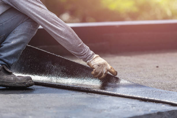 Professional Exterior Waterproofing technician working in Haddonfield, NJ